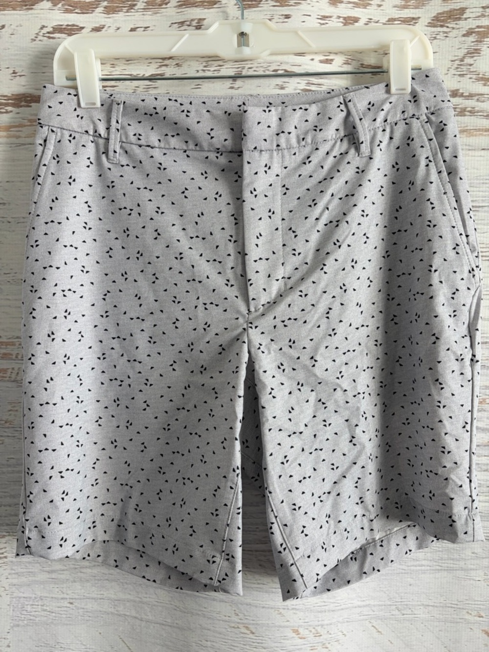 all in motion Light Gray Micro-Print Athletic Men's Shorts